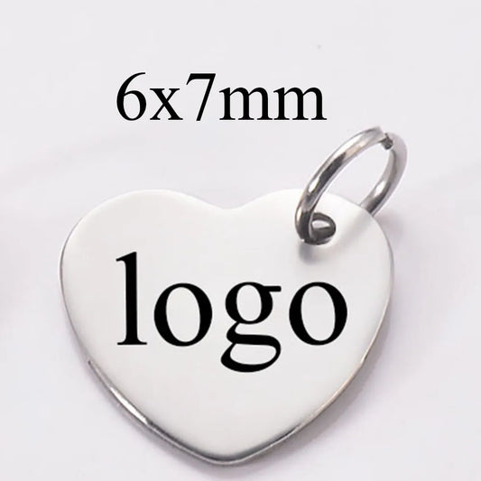 50Pcs/Lot Stainless Steel Blank Stamping Tags